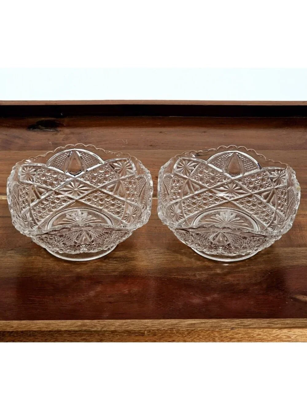 2 Bryce Twin Teardrops Square Bowls 4.5